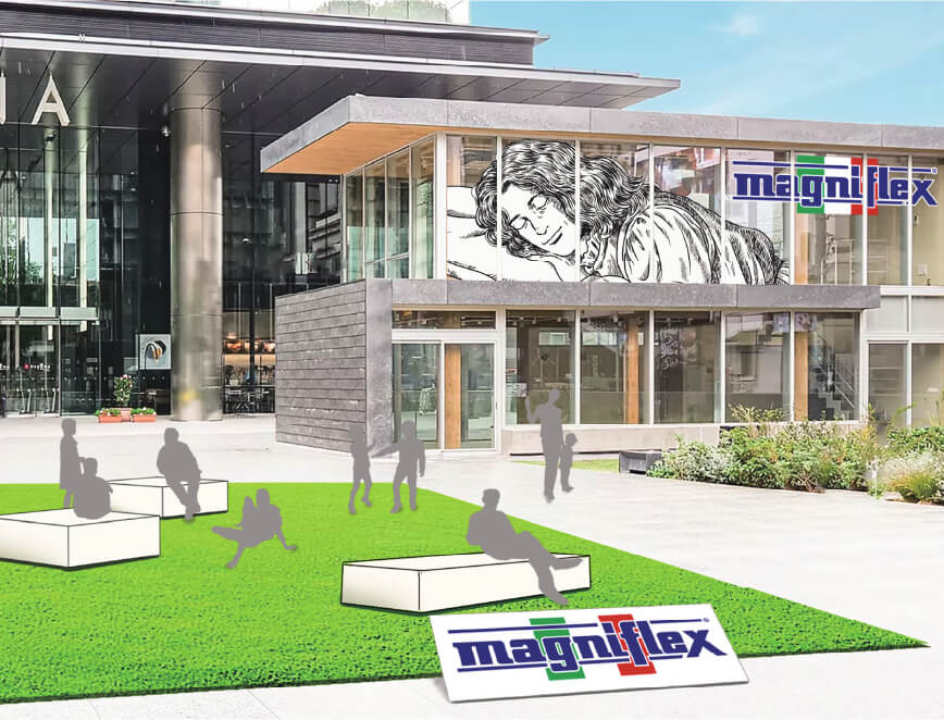 屋外マットレス体験