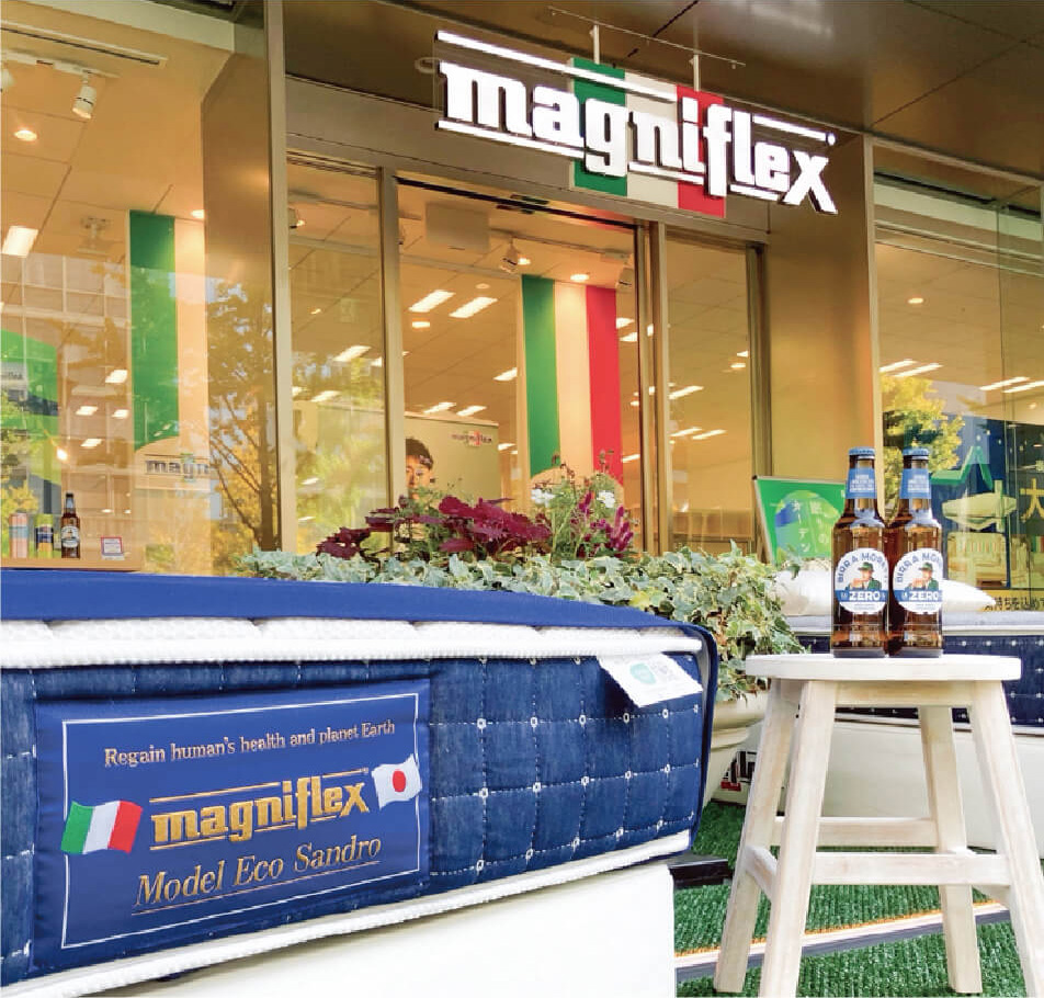 マニフレックス大阪ショールームの様子